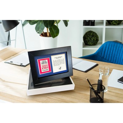 Framed Stamp Gift/Award Celebrating Civil Service Workers