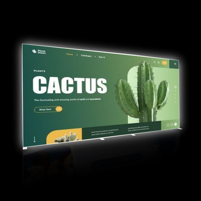 16.4'W x 8'H Double Print SEG Lightbox Toolless Assembly(Frame+Fabric)