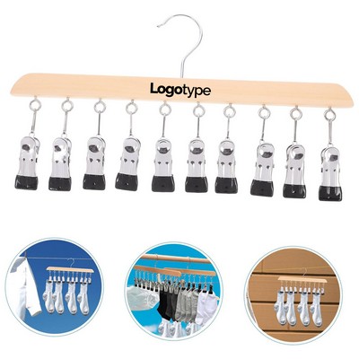 Multifunctional Solid Wood Clothes Hanger