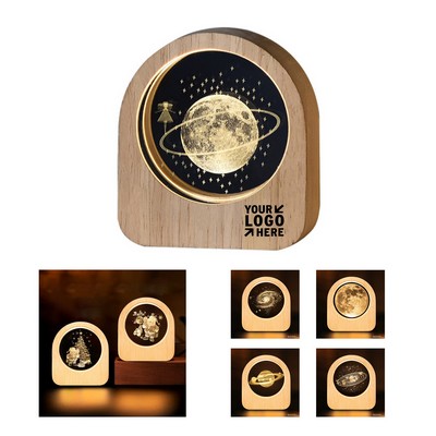 3D Crystal Night Light