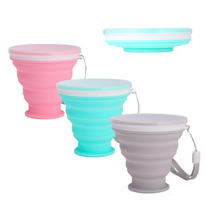 Portable 200ML Collapsible Silicone Water Cup