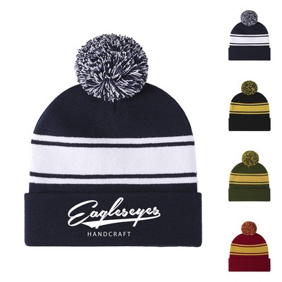 Knit Pom Beanie