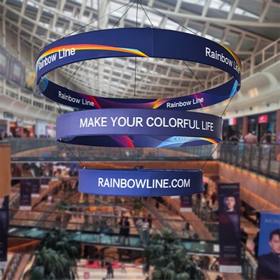 Skytube Tiered Circle Hanging Banners Package (8' x 5')