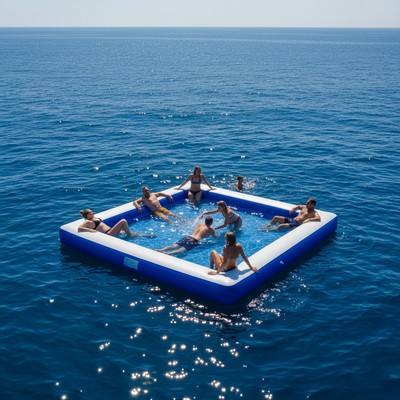 Inflatable Sea Pool For Yachts