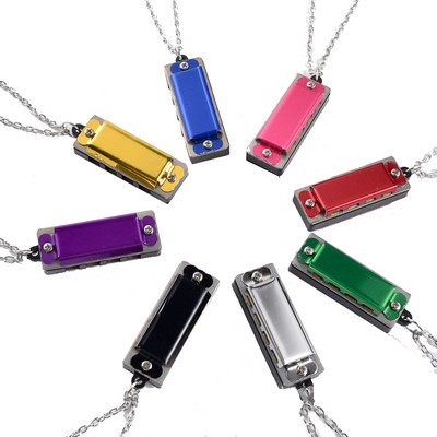 Mini 4 Hole 8 Tone Necklace Harmonica