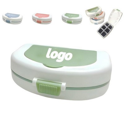 Semi-Circular Portable Pill Box