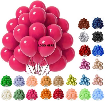 10-Inch Round Latex Party Balloons 20pcs