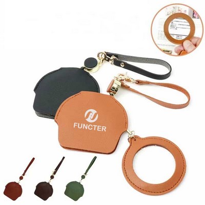 10X Vintage Leather Magnifier W/ Stretchable Strap