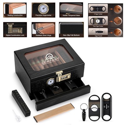 Cedar Wood Humidor Cigar Box