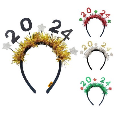2024 New Hoop Holiday Headband Party Digital Headwear