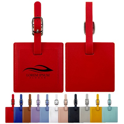 Luggage Tag Faux Leather For Suitcase