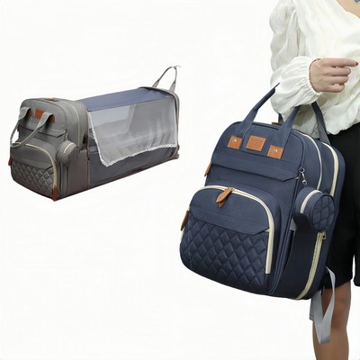 Water Resistant Diaper Bag with Changing Pad, Stroller Straps & Pacifier Case