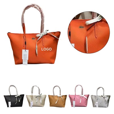Women PU Leather Tassel Tote Bag