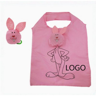 Cute Animal Eco-Friendly Polyester Folding Shopping Bag