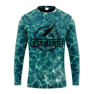 Sublimated Crew neck Long Sleeve Tee