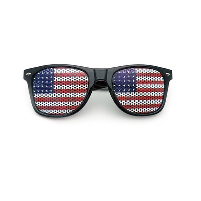Soccer Game Flag Pinhole Sunglasses
