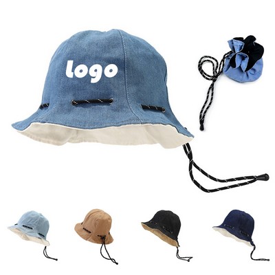 Reversible Denim Bucket Hat