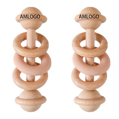 Narde Wooden Ring Rattle