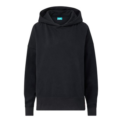 Mood & Vibe™ Ladies Motif French Terry Drop Shoulder Hood