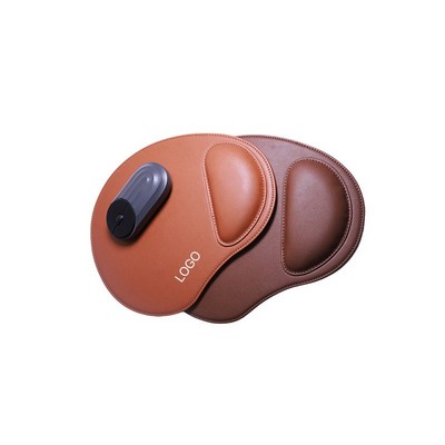 Ergonomic PU Leather Keyboard Wrist Rest & Mouse Pad