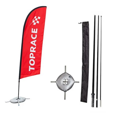 8' Double Sided Printing Feather Flag With Oxford Bag