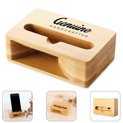 Wooden Smartphone Acoustic Amplifier Stand