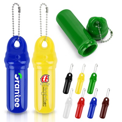 Buoyant Customizable Key Container with Chain