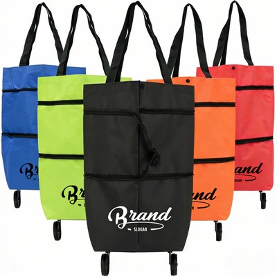 2-in-1 Foldable Shopping Cart