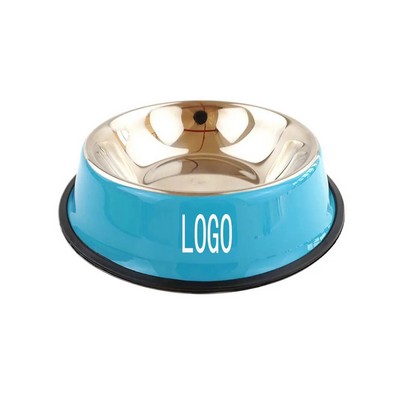 Non-Slip Stainless Steel Pet Feeding Bowl