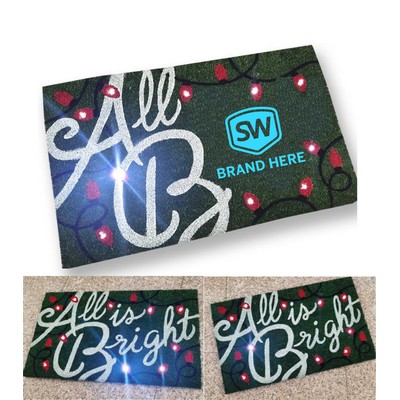 LED Light-Up Music Sound-Controlled Coir Doormat