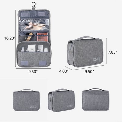 Water Resistant Hanging Toiletry Polyester Travel Bag