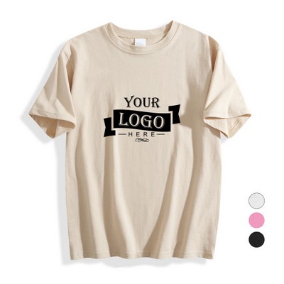 6.3 oz 100% Cotton Teenagers' Crew Neck T-shirt