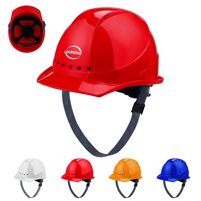 Construction Hard Hat With Chin Strap