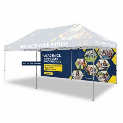 20' Full Color Custom Printed Tent Back Wall