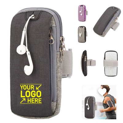 Universal Exercise Arm Jogging Bag - Breathable Neoprene & Mesh Running Armband