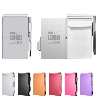 Compact Memo Notebook With Aluminum Alloy Casing