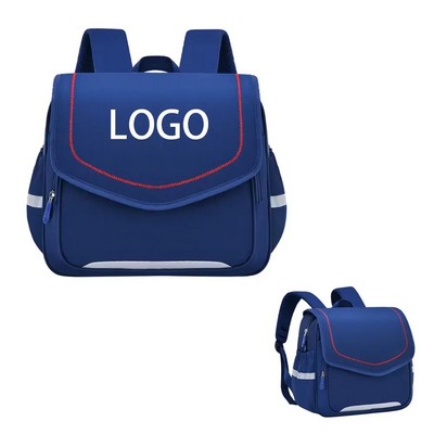 Custom Kids School Backpack with Reflective Stripes