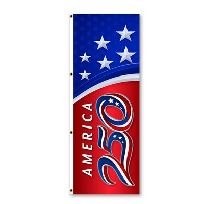 America 250 3'x8' free flying flags