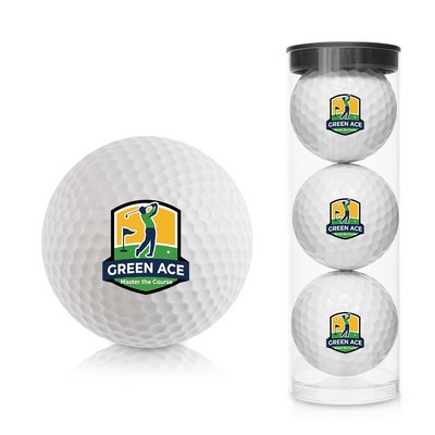 3-Pack Practice Golf Balls & Tube