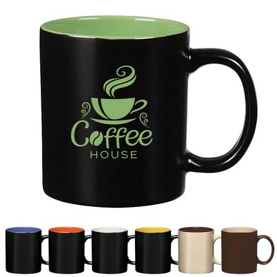 11 oz. Two-Color Ceramic Mug-Full color