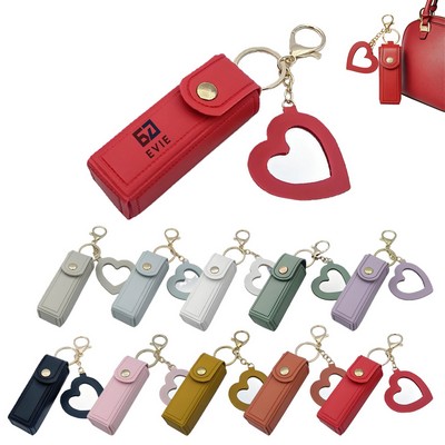 On-the-Go Lipstick Organizer with Handy Mirror
