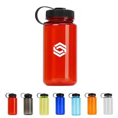 32 oz Translucent Water Bottle with Carry Loop – Twist Top Reusable Promotional Bottle