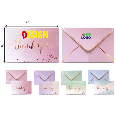 Rose Gold Thank You Cards