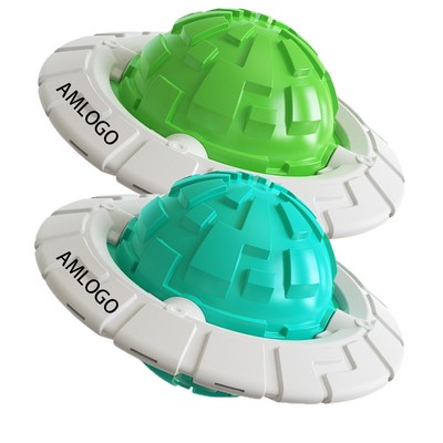 Interactive Silicone Planet-Shaped Dog Disc with Sound and Treat Dispenser