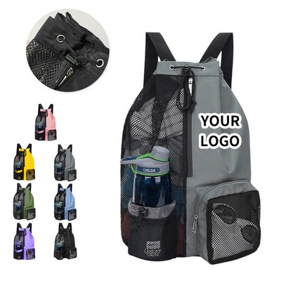Mesh Drawstring Backpack