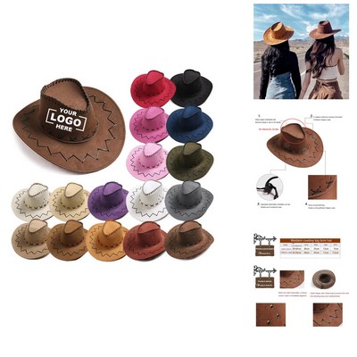 Unisex Straw Cowboy Hat