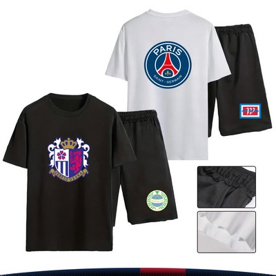 LiteDrift Men's Full Color T-Shirt And Shorts Set