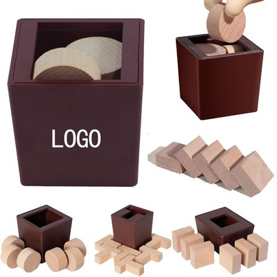 Creative Wooden Brain Teaser Puzzle Box