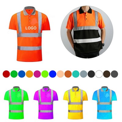 High Reflective Safety Polo T Shirt