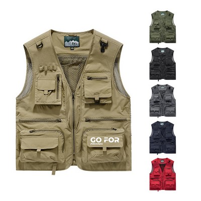 Multi-Pocket Men's Vest